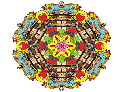 Mandala coloring book for adults and kids